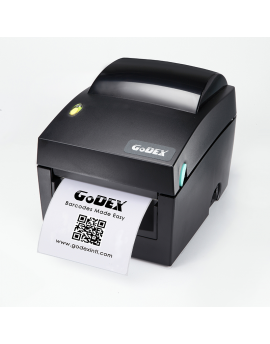 DT4x. 203dpi direct thermal labeler. 108 mm print width, print speed 177 mm/sec.